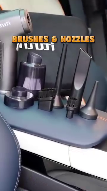 powerful portable handheld car vacuum cleaner – cordless, lightweight & high suction for deep interior cleaning