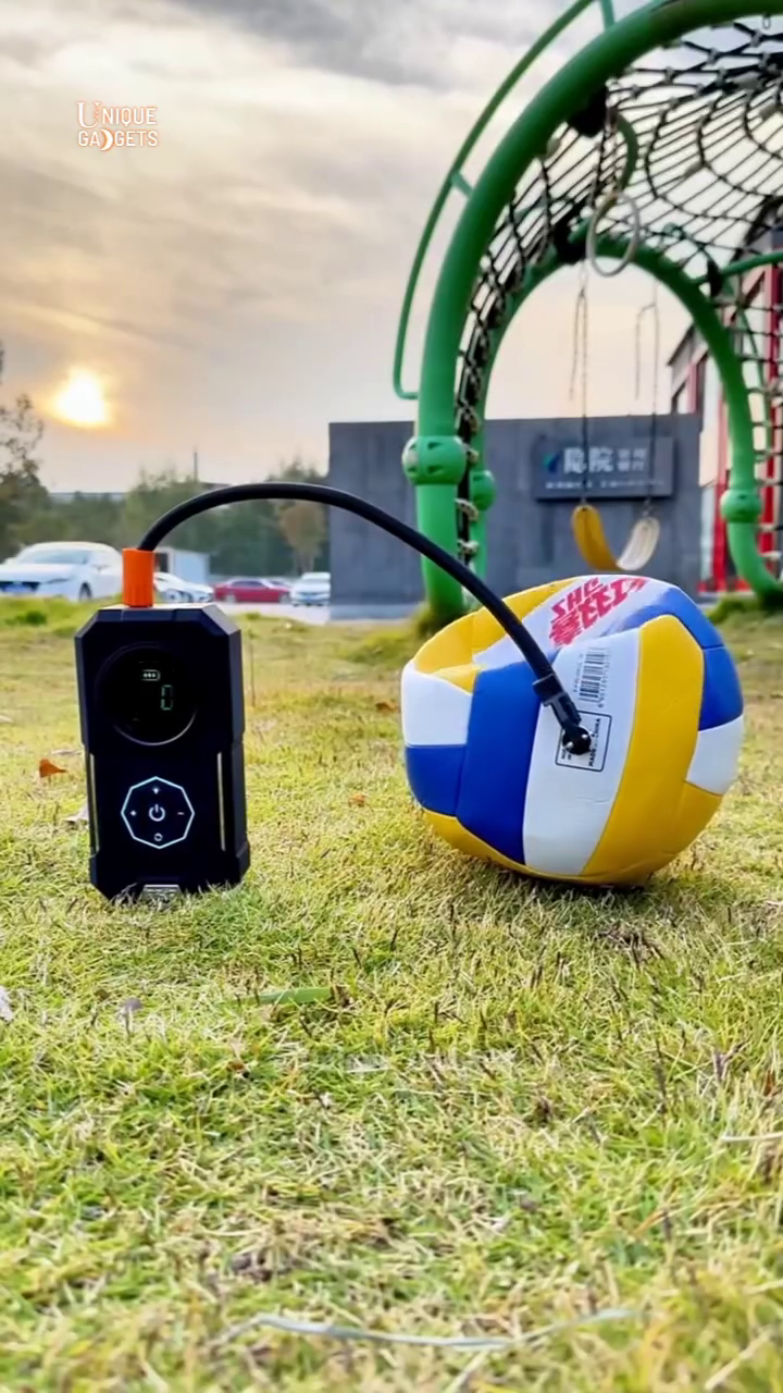 smart digital tire inflator – portable electric air compressor with led display & auto shutoff