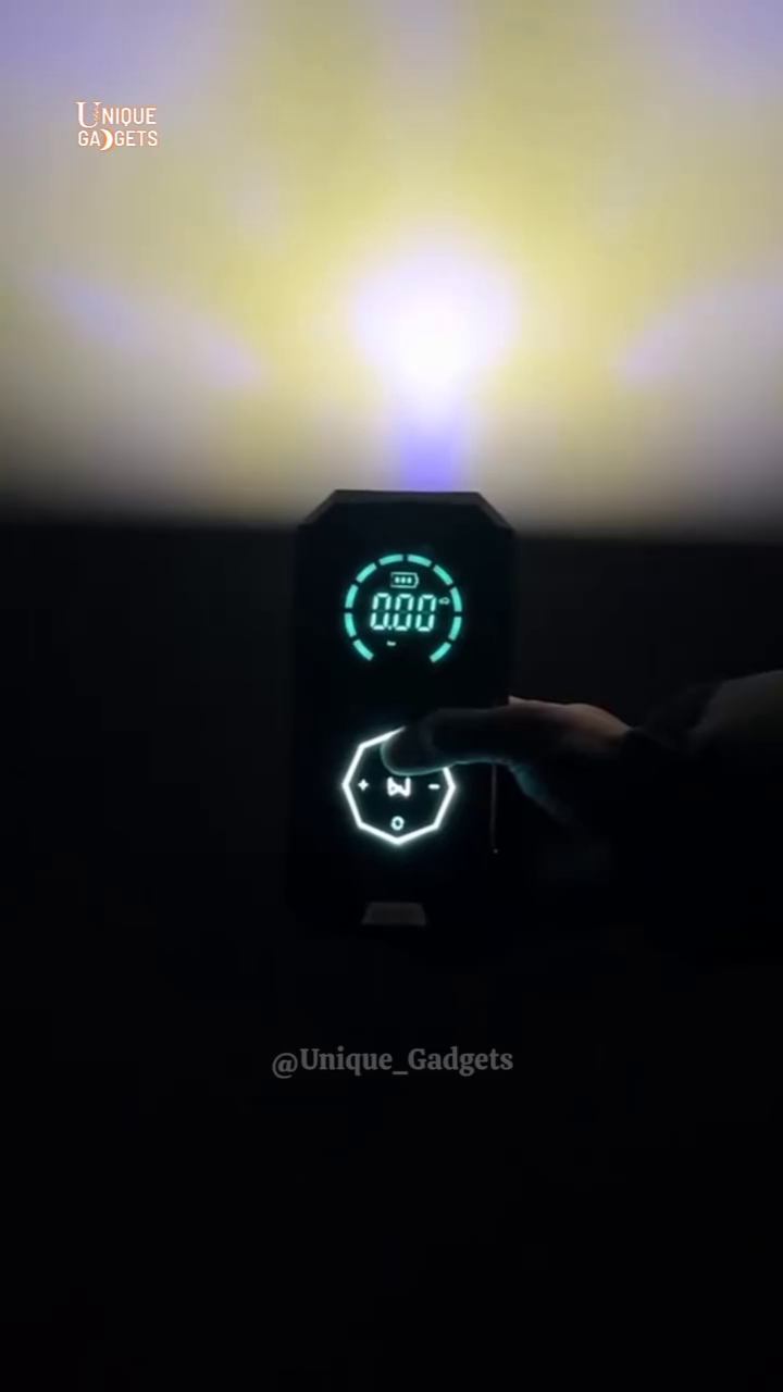 smart digital tire inflator – portable electric air compressor with led display & auto shutoff