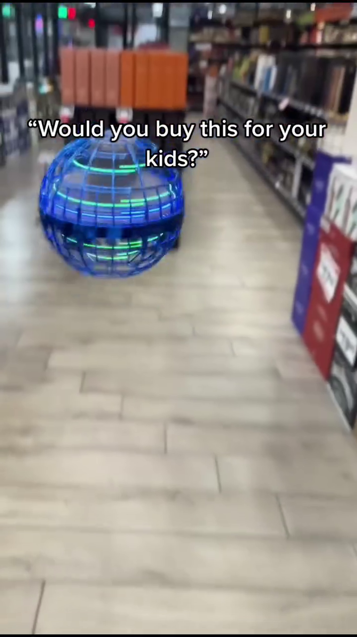 led hover ball spinner toy – flying orb with gesture control & colorful lights