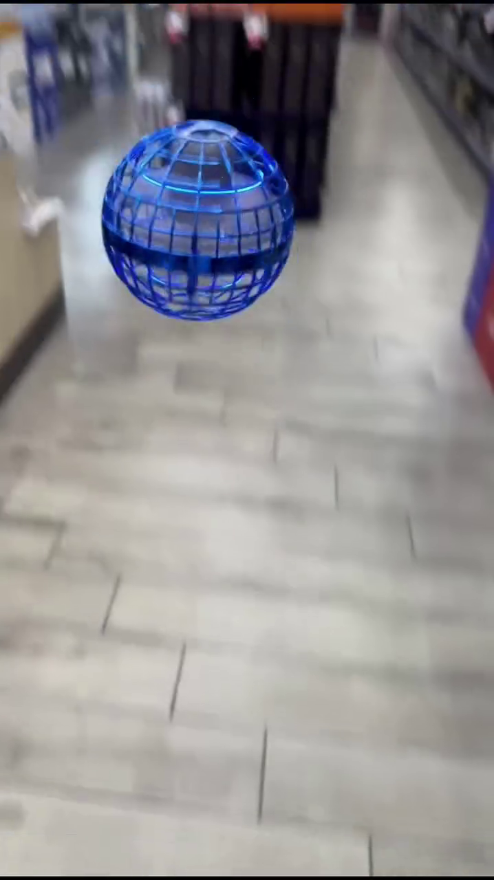 led hover ball spinner toy – flying orb with gesture control & colorful lights