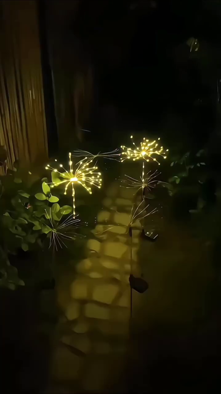 “starburst led firework light – multi color fiber optic lamp for home decor and celebrations”