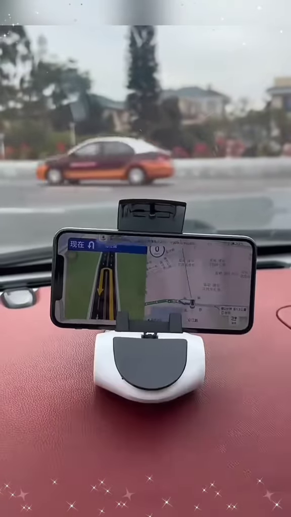 racing car phone mount: adjustable dashboard smartphone holder for automotive enthusiasts