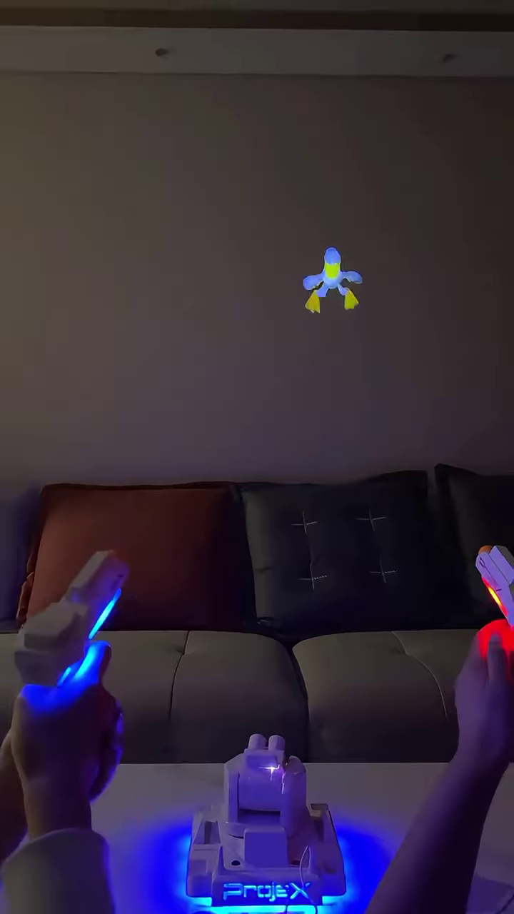 interactive home projection gaming system: immersive multiplayer light gun console for modern entertainment