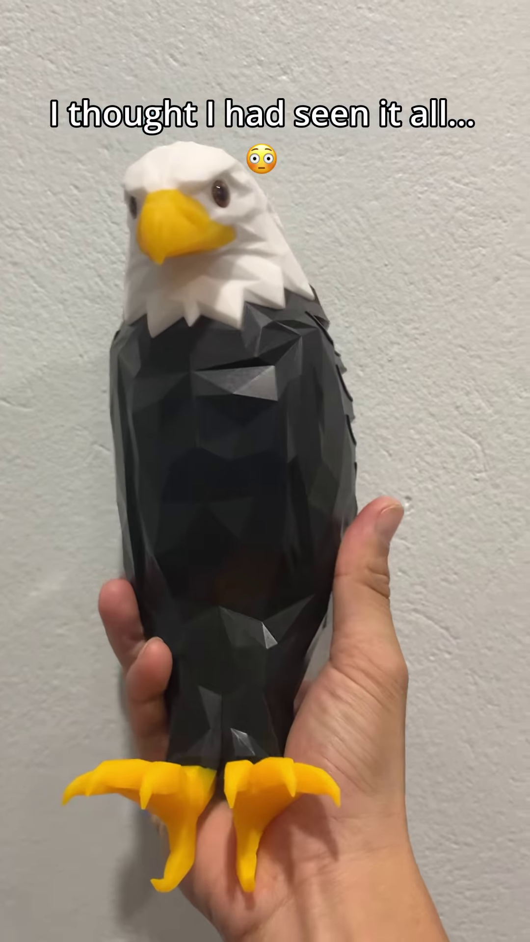 3d eagle wall lamp – majestic shadow light fixture for home decor