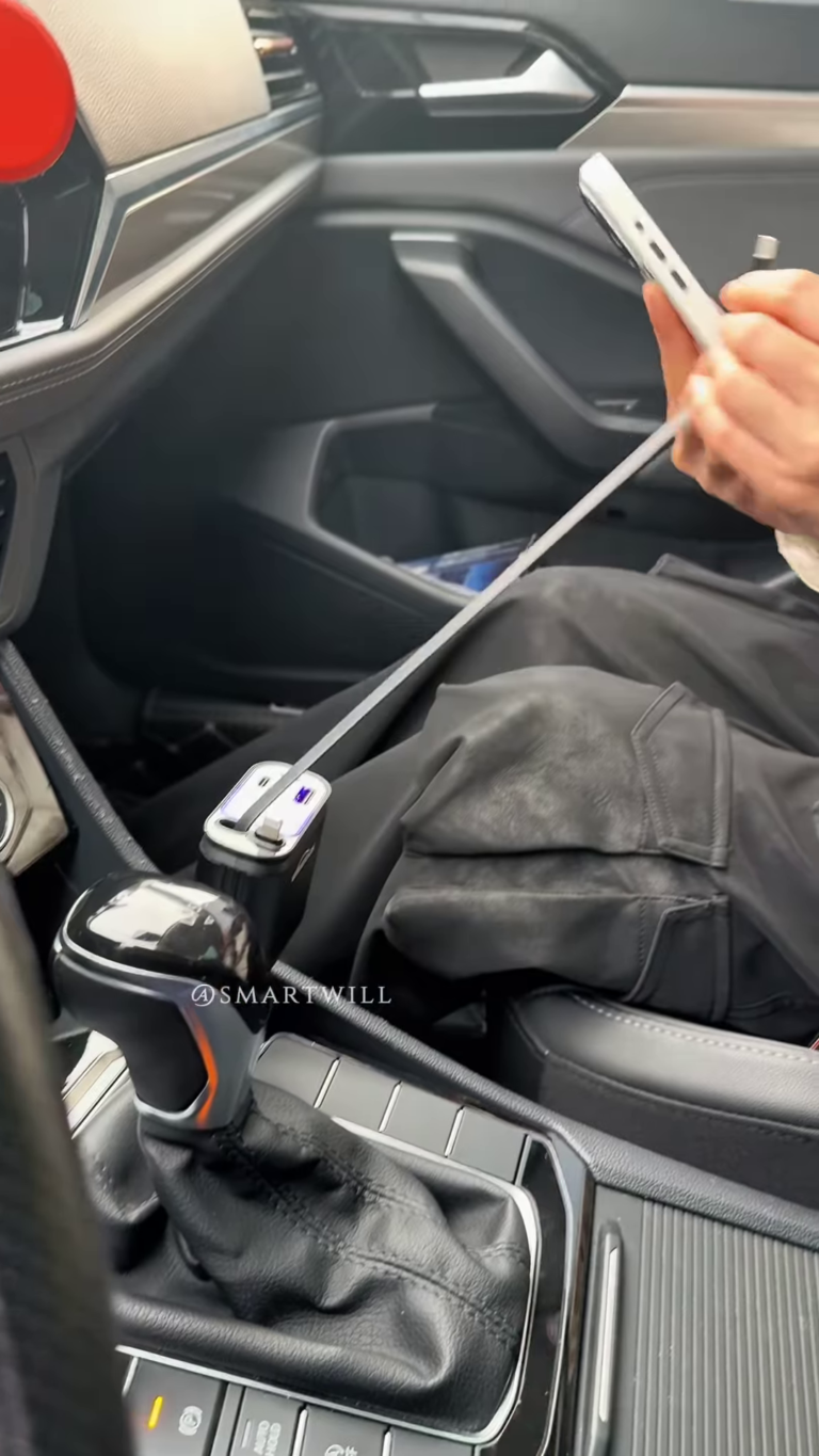 whtook car power splitter with usb & type c ports – multi device car charger adapter