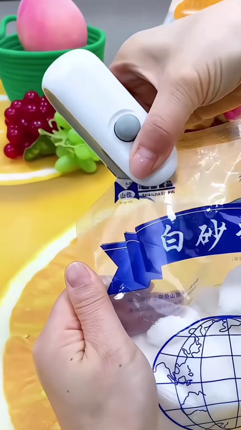 portable mini heat sealer – reseal bags in seconds for freshness on the go