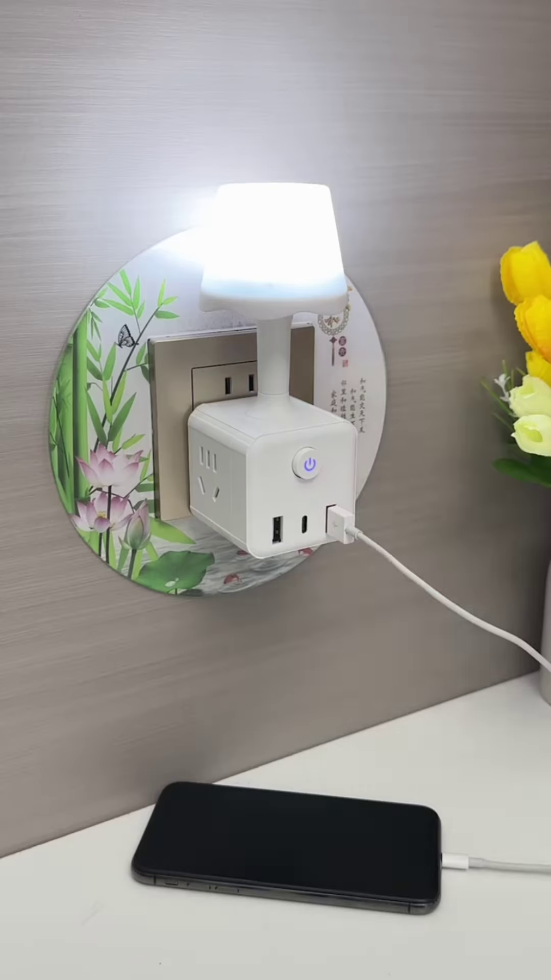π 3 in 1 smart wall socket extension with usb & night light β the ultimate power hub for modern homes!