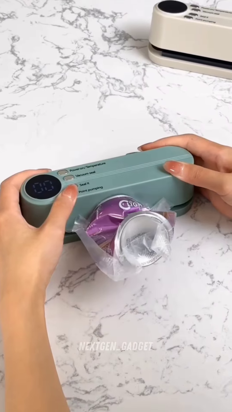compact cordless food vacuum sealer – portable preservation system for kitchen use