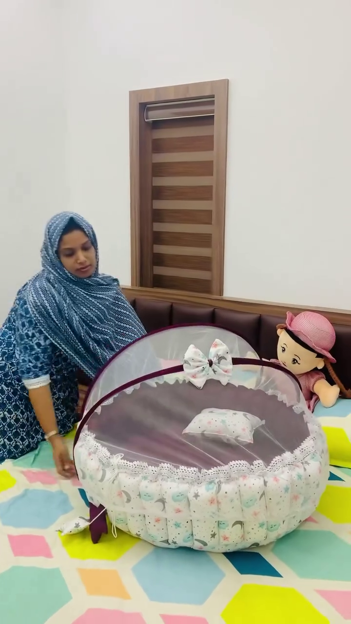 coordinated baby bedding and storage basket set – moon and star print for nursery decor