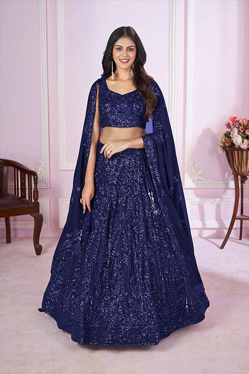 blue georgette lehenga with sequins embroidery.jpg