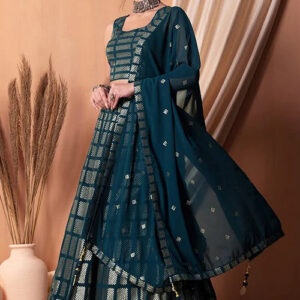 bollywood design teal blue embroidered lehenga set.jpg
