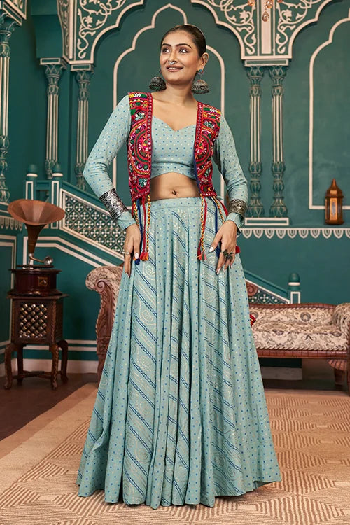 pista green chaniya choli with embroidered work festive collection.jpg