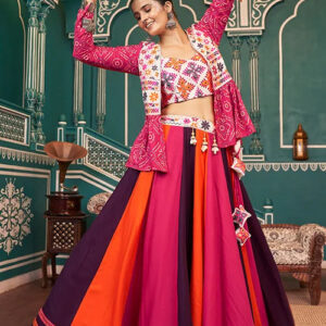 celebrate navratri in style with multi color designer chaniya choli.jpg