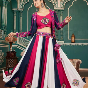 navratri special multi color jacket style beautiful chaniya choli.jpg